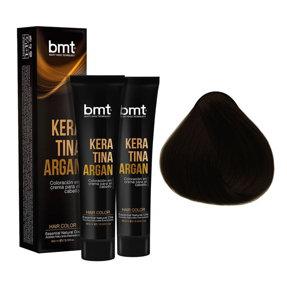 BMT TINTE KERATINA ARGAN NEGRO 4.5ONZ