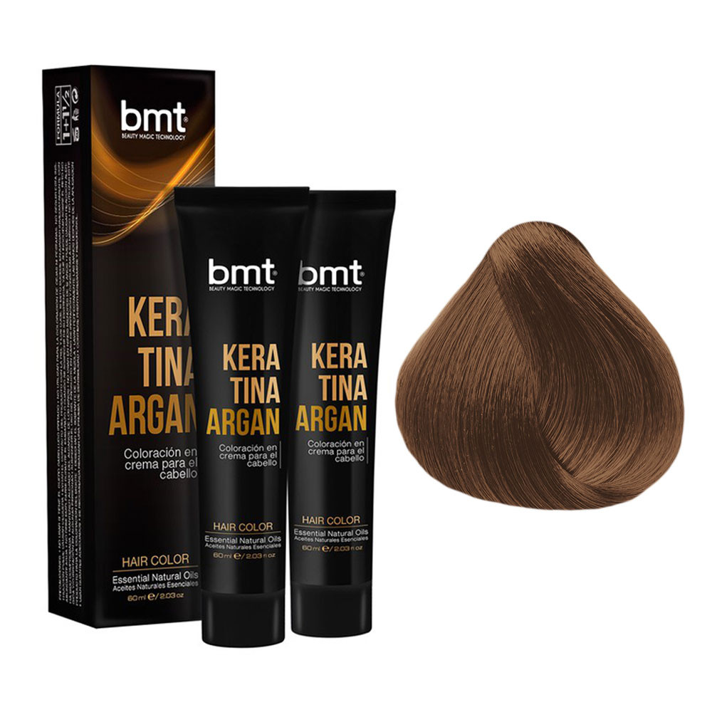 BMT TINTE KERATINA ARGAN 
RUBIO MEDIANO CHOCOLATE 7.35