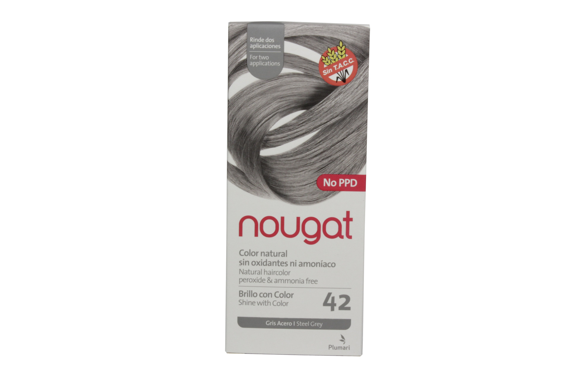 NOUGAT COLOR NATURAL 42 GRIS ACERO