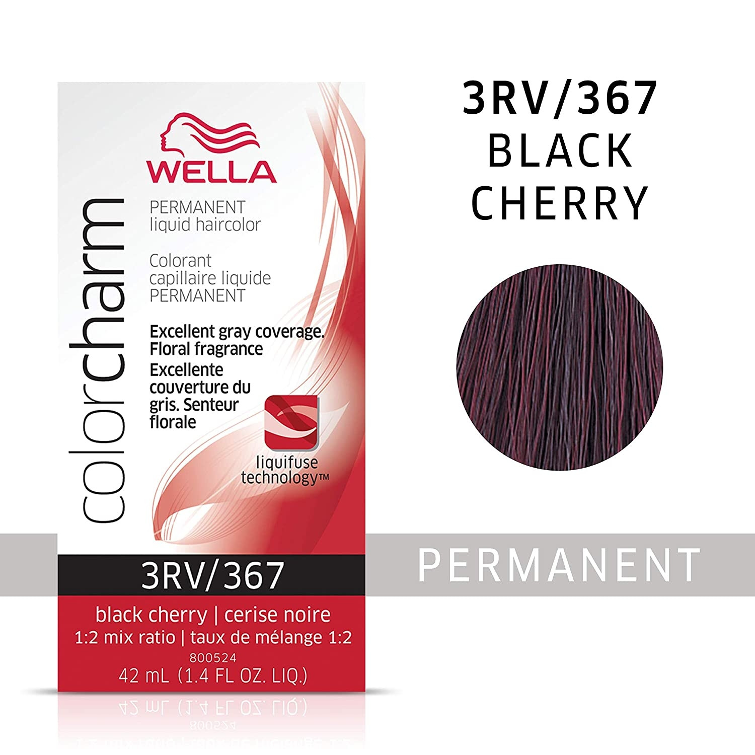 TINTE WELLA COLOR CHARM LIQUID 3RV/367 BLACK CHERRY
