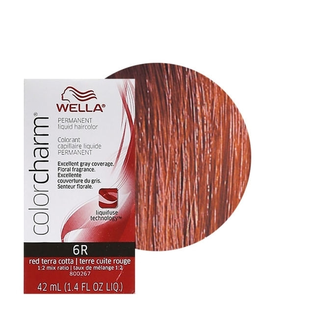 TINTE WELLA COLOR CHARM LIQUID RED TERRA COTTA #6R