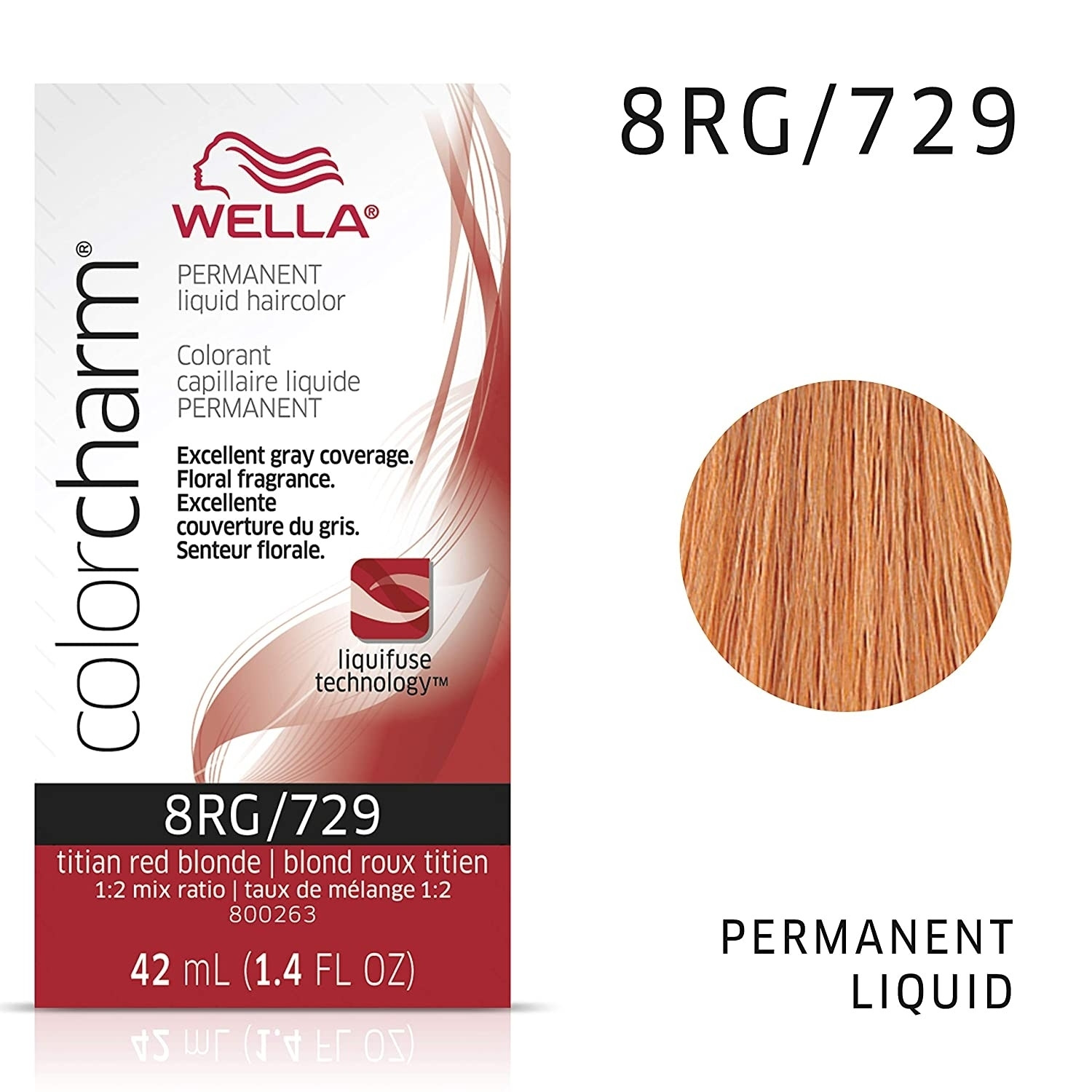 TINTE WELLA COLOR CHARM LIQUID TITAN RED BLONDE #W8RG/729