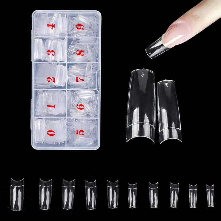 UNIQUE NAIL SYSTEM PROFESSIONAL NAIL TIPS PS-4 BOX/500 SIZE 1-10
