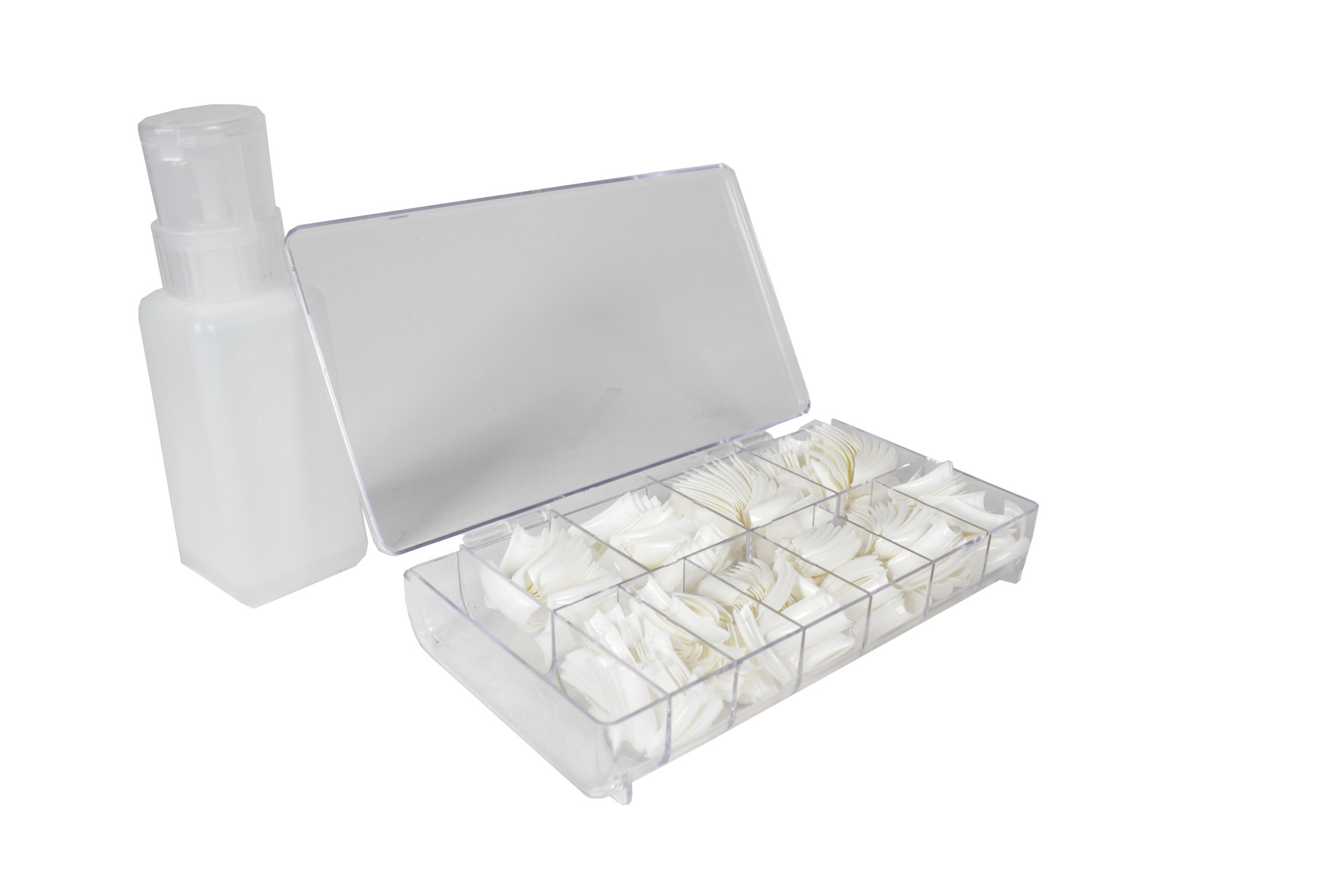 UÑAS PRO FRENCH CUT TIPS PS-4 BOX 500 SIZE 1-10