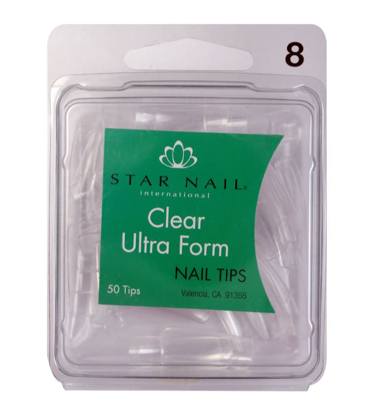 UÑAS REFILL CLEAR #8 STAR