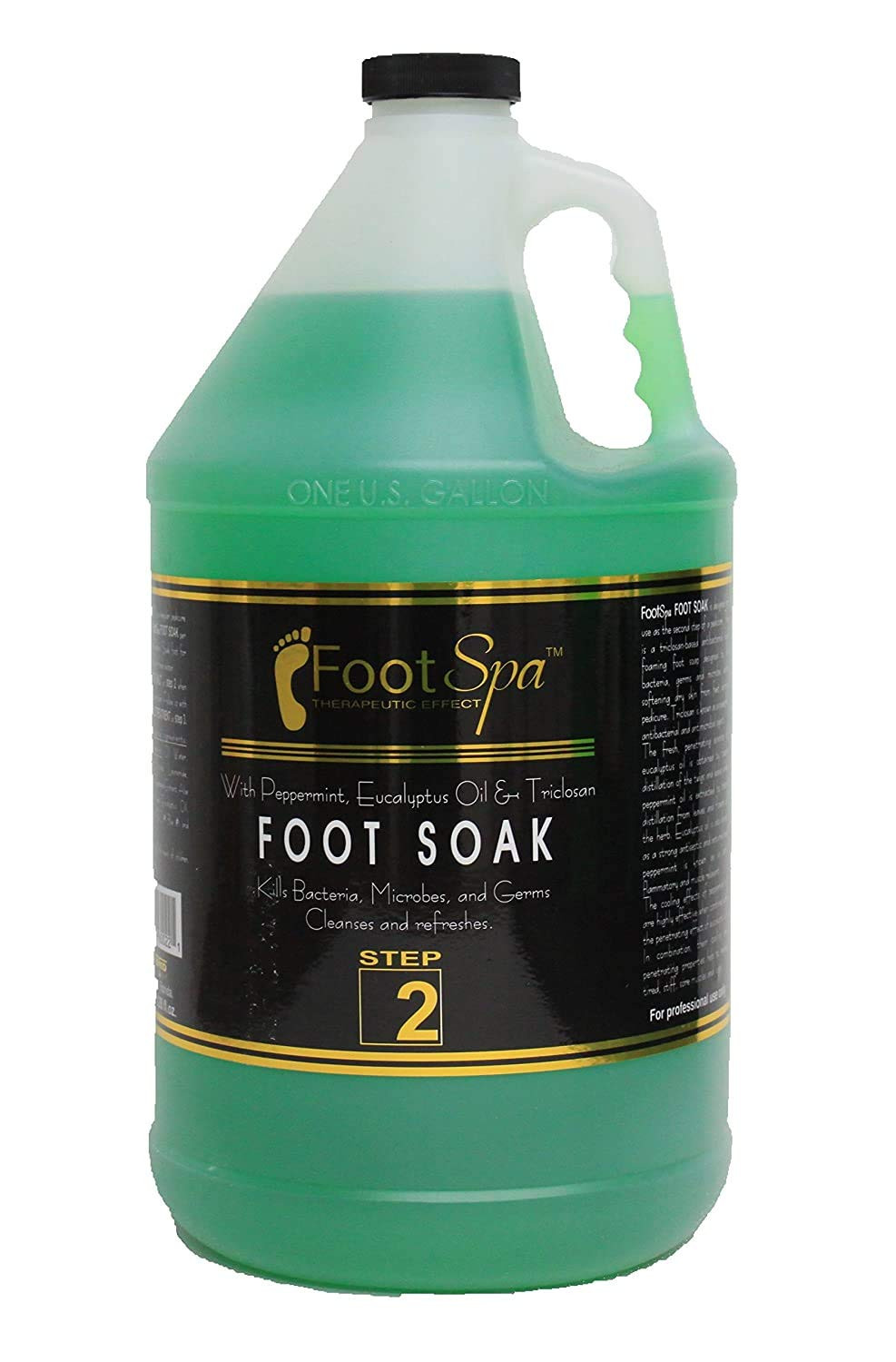 FOOT SPA THERAPEUTIC EFFECT FOOT SOAK WITH PEPPERMINT, EUCALYPTUS OIL & TRICLOSAN GALON