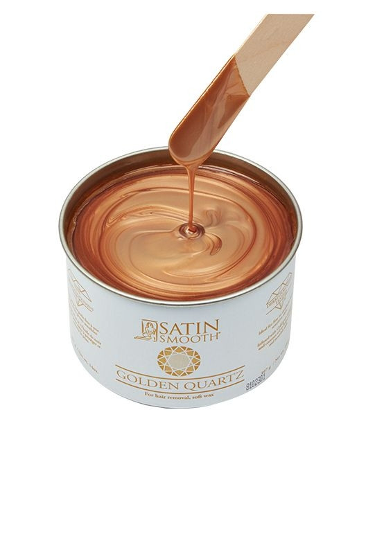 SATIN SMOOTH GOLDEN QUARTZ WAX FOR HAIR REMOVAL SOFT WAX 14 OZ