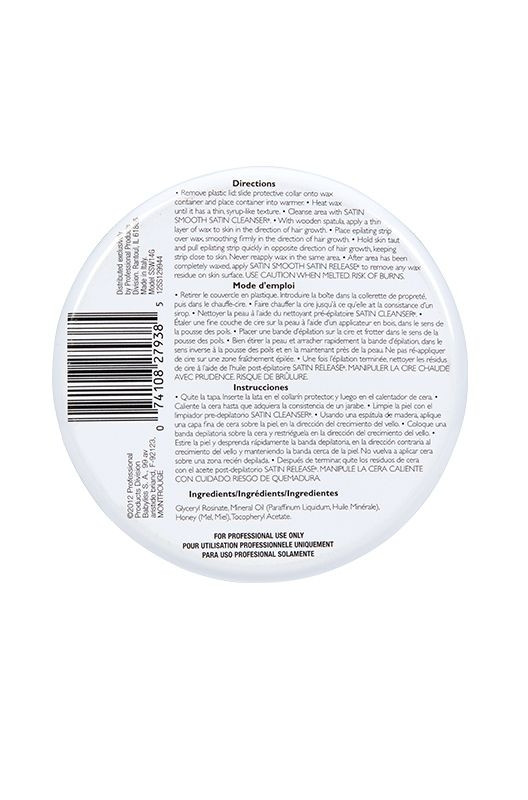 SATIN SMOOTH HONEY WAX WITH VITAMIN E 14 OZ