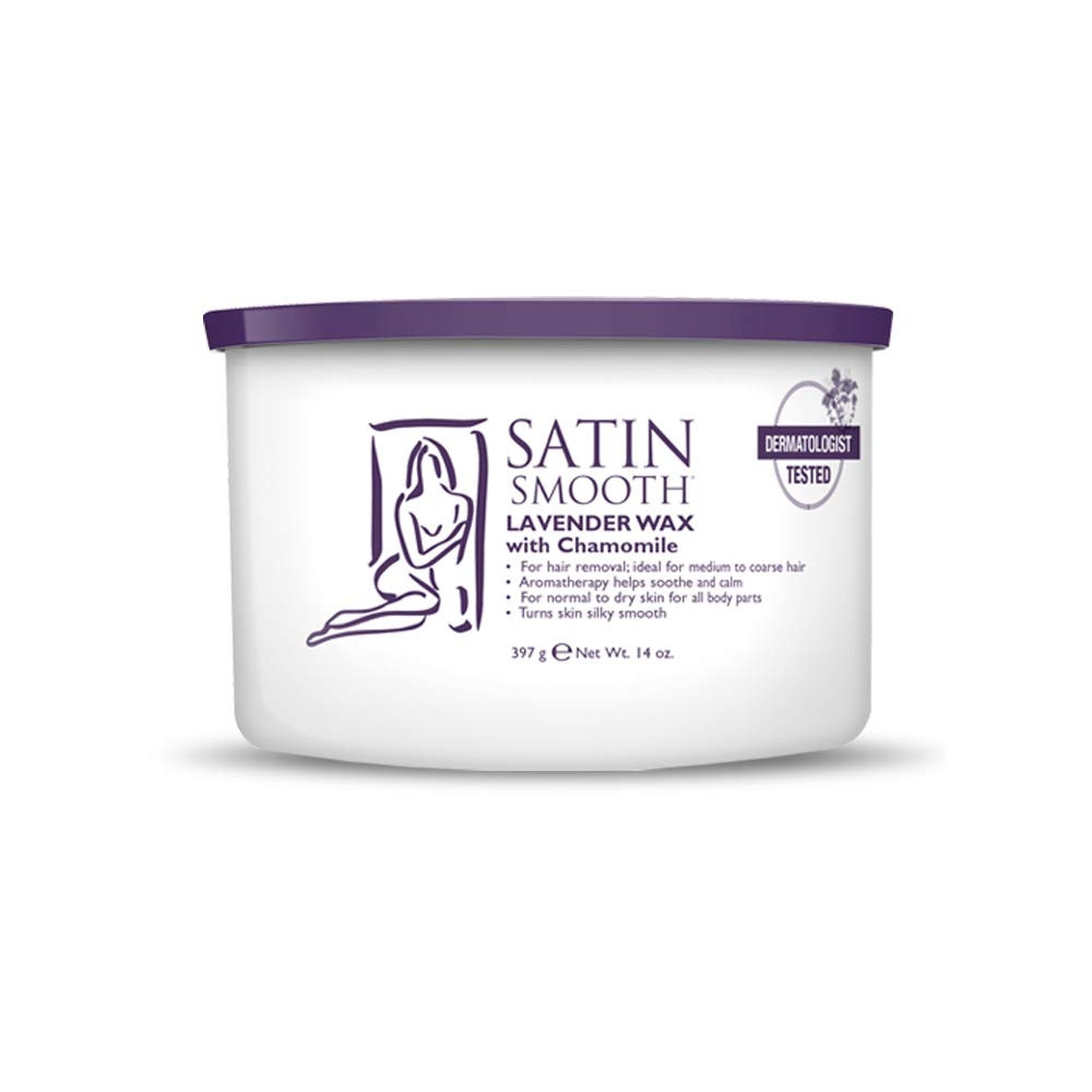 SATIN SMOOTH LAVENDER WAX WITH CHAMOMILE 14OZ