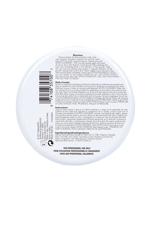 SATIN SMOOTH SILVER TOURMALINE WAX FOR HAIR REMOVAL, SOFT WAX 14 OZ