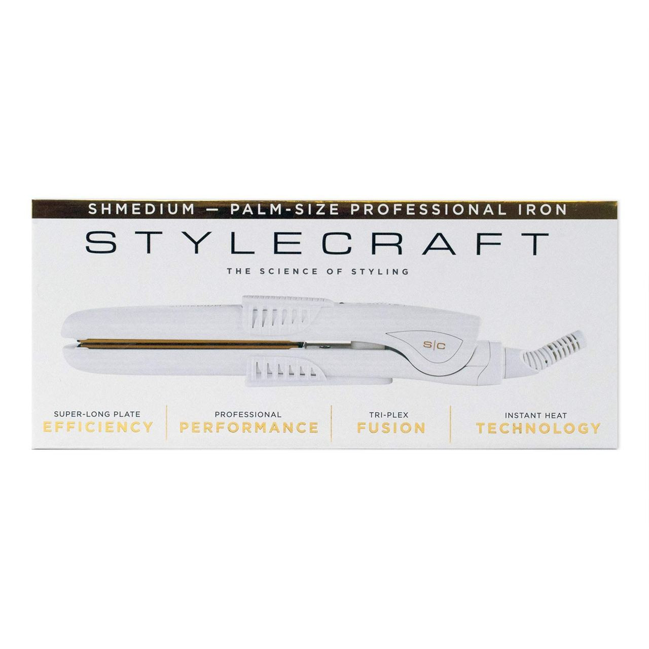 SHMEDIUM-PALM-SIZE PROFFESIONAL IRON WHITE