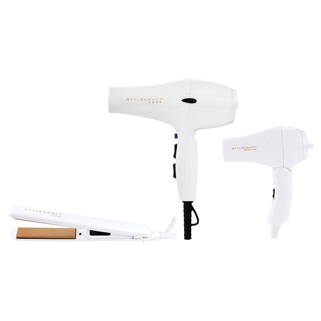 STYLECRAFT TRIO BLOWER/PLANCHA/BLOWER MINI BLANCO