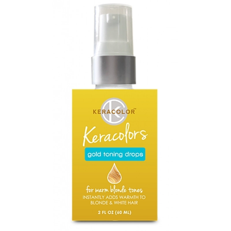 KERACOLOR GOLD TONING DROPS 2.5 OZ