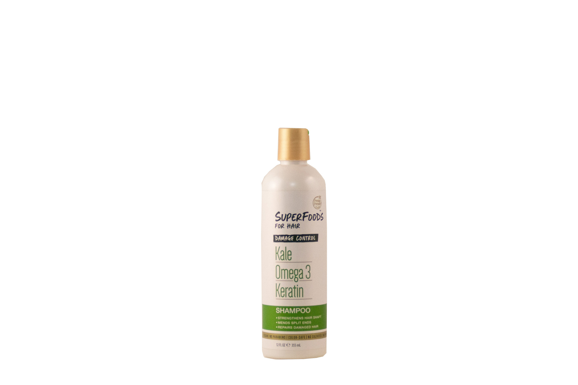 PETAL FRESH PUREE SUPER FOOD FOR HAIR DAMAGE CONTROL KALE OMEGA 3 KERATIN SHAMPOO REPAIR DAMAGE HAIR 12 OZ