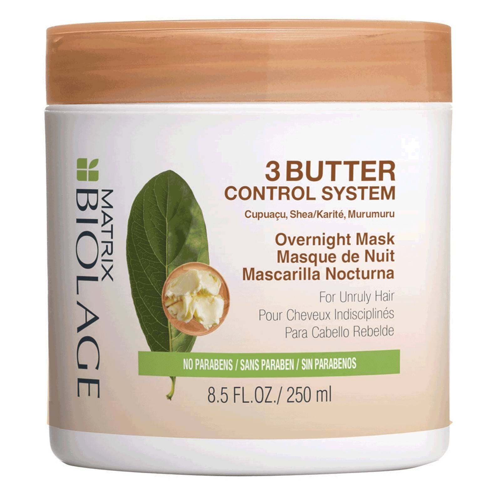 BIOLAGE 3 BUTTER CONTROL SYSTEM MASCARILLA NOCTURNA PARA CABELLO REBELDE 9 OZ