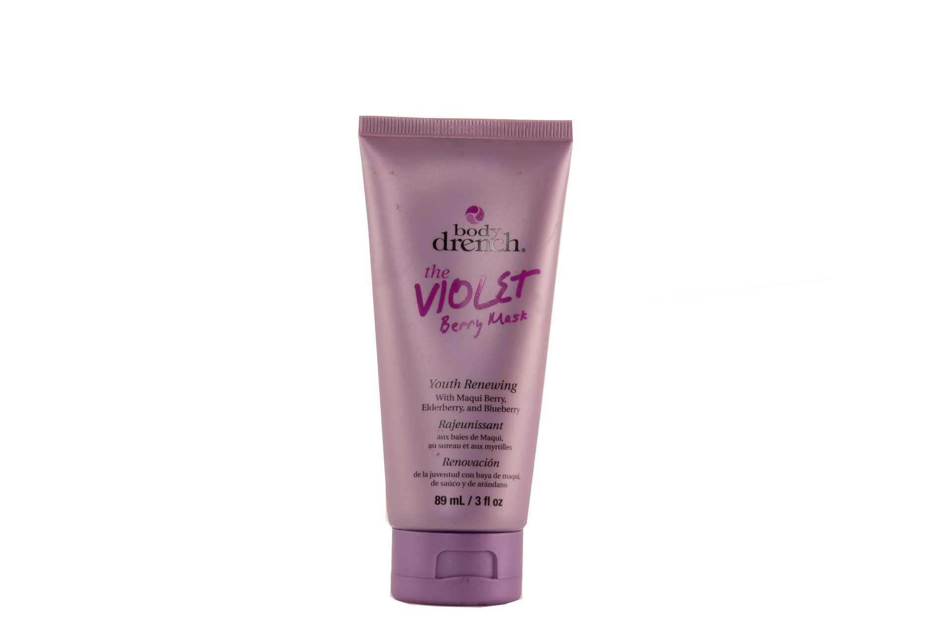 BODY DRENCH THE VIOLET BERRY MASK YOUTH RENEWING WITH MAQUI BERRY, EDERBERRY, AND BLUEBERRY 3 OZ