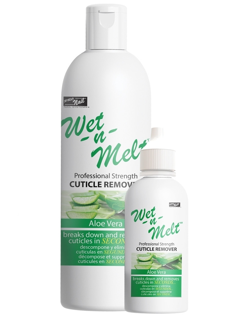 PRO NAIL SYSTEMS WET N MELT PROFESSIONAL STRENGTH CUTI REMOVER ALOE VERA 16 OZ