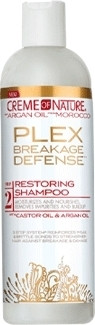 PLEX BREAKAGE DEFENSE RESTORING CHAMPÚ WITH CASTOR OIL & ARGAN OIL 13 OZ