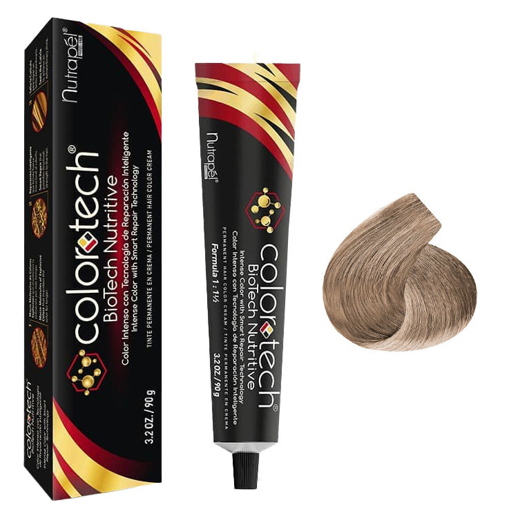 NUTRAPEL COLORTECH TINTE 9.22 RUBIO MUY CLARO NACARADO INTENSO 3.2 OZ
