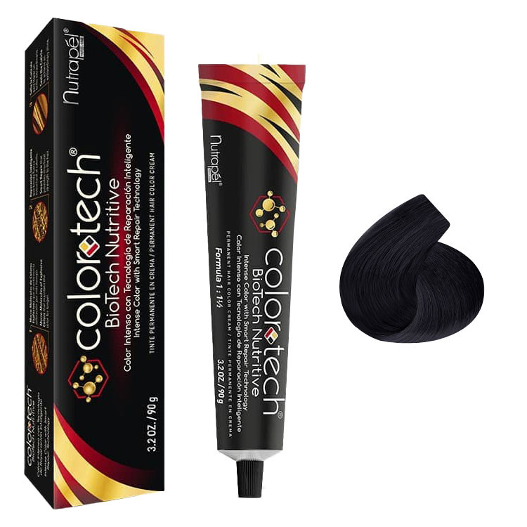 NUTRAPEL COLORTECH TINTE  2.1 NEGRO AZULADO 3.2 OZ