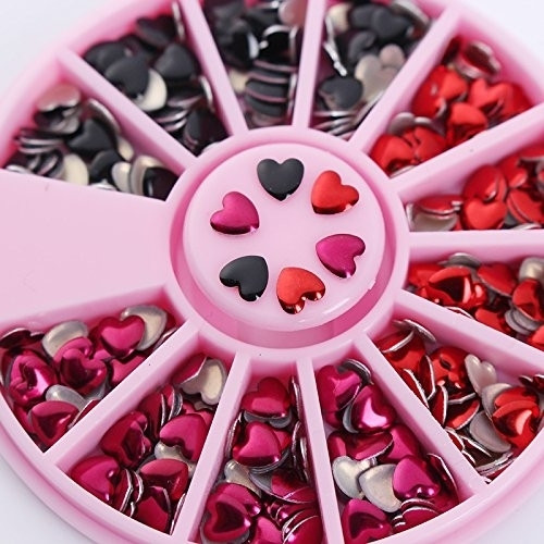 DECORACION UÑAS 3D CORAZONES
