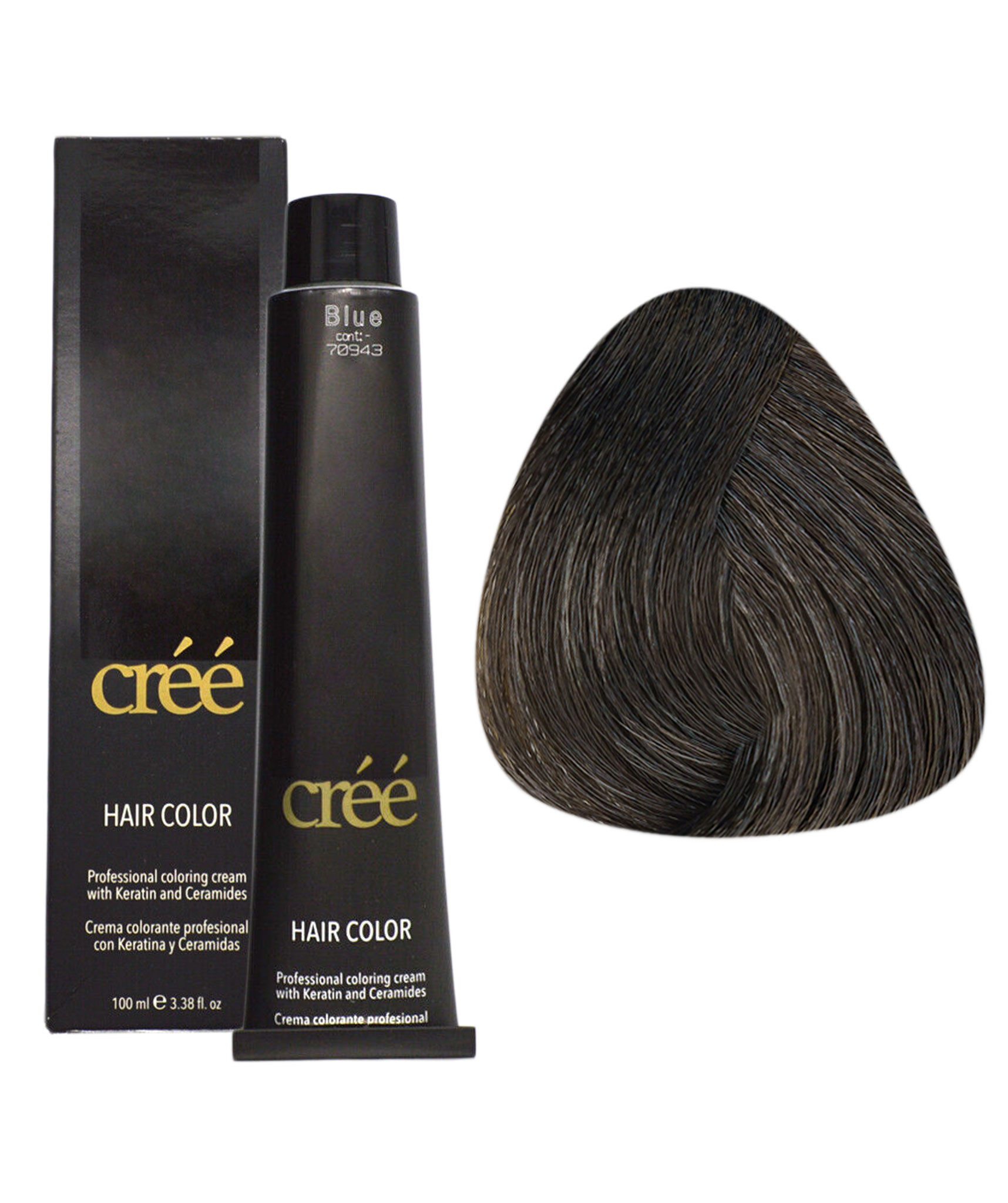 CREE TINTE CON KERATINA 4.01  COLD BROWN 3.38OZ