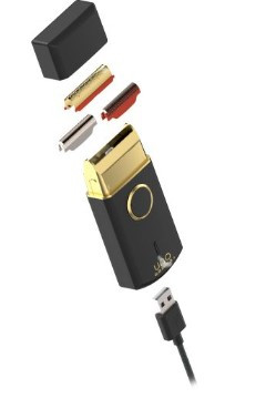 GAMMA+ UNO SHAVER BLACK SINGLE FOIL