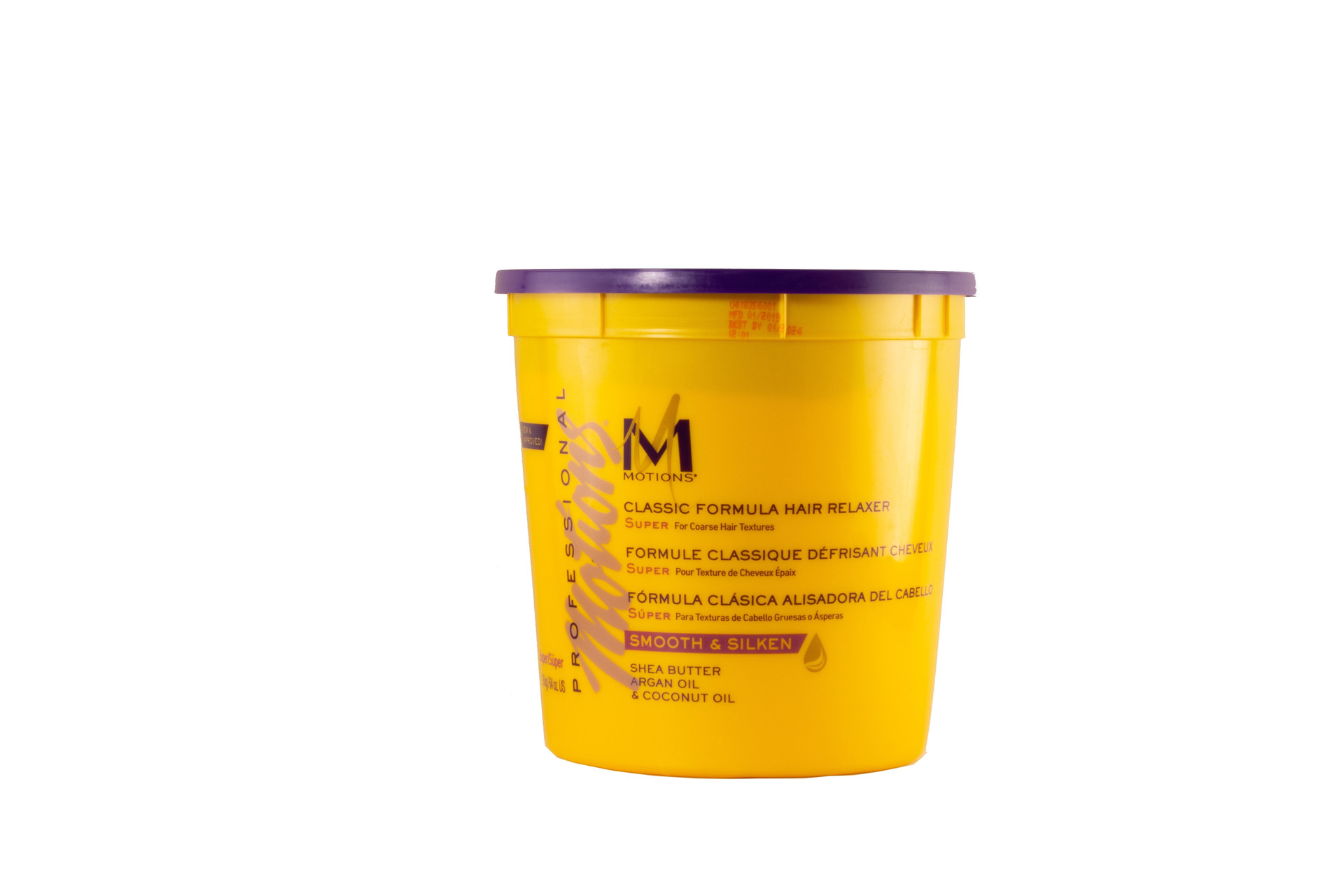 MOTIONS PROFESSIONAL SMOOTH & SILKEN CLASSIC FORMULA HAIR RELAXER SHEA BUTTER ARGAN OIL & COCONUT OIL 64 OZ
