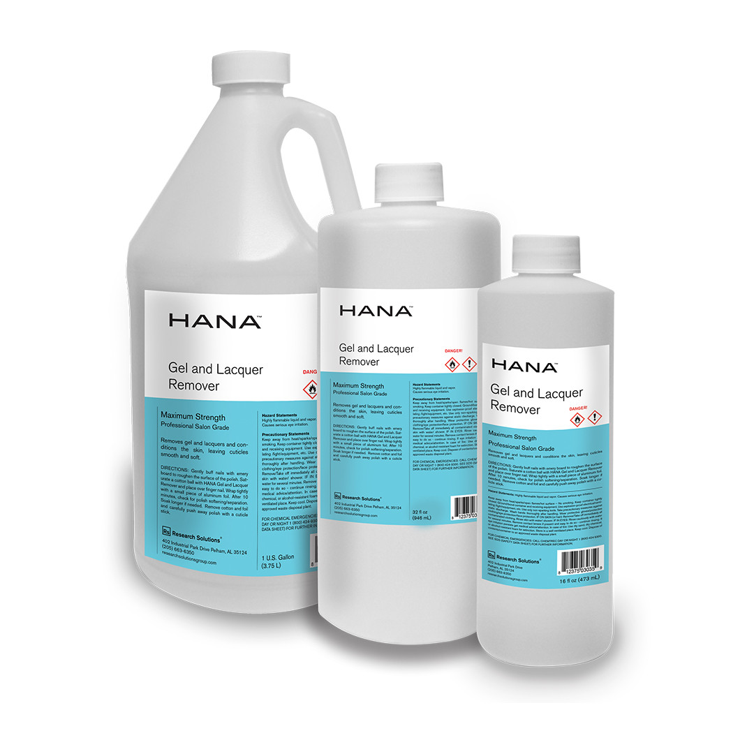 HANA GEL AND LACQUER REMOVER 16 OZ
