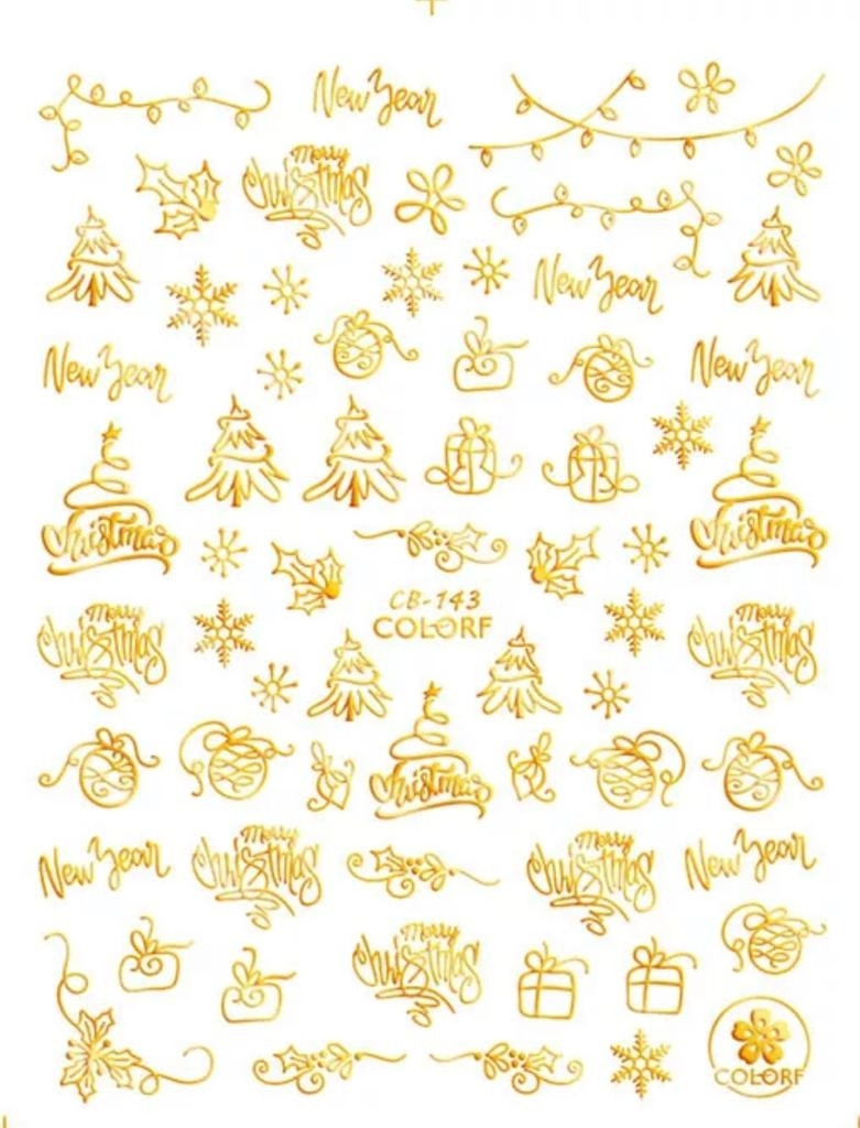 CALCOMANIA CB143 CHRIST GOLD