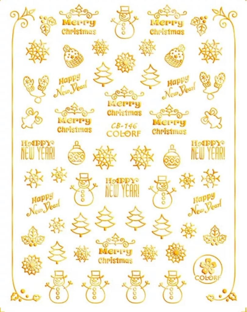 CALCOMANIA CB146 CHRIST GOLD