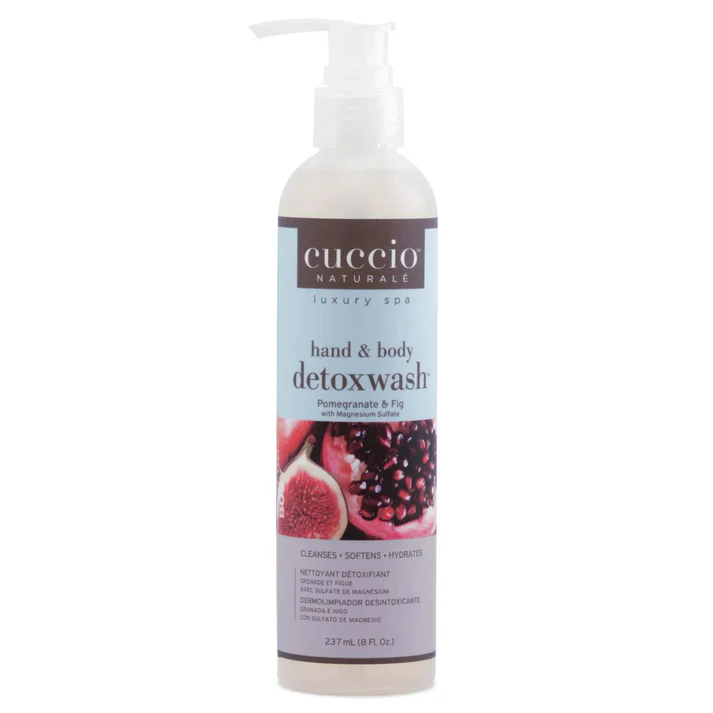 CUCCIO NATURALE LUXURY DETOX WASH HAND & BODY POMEGRANATE & FIG 8 OZ