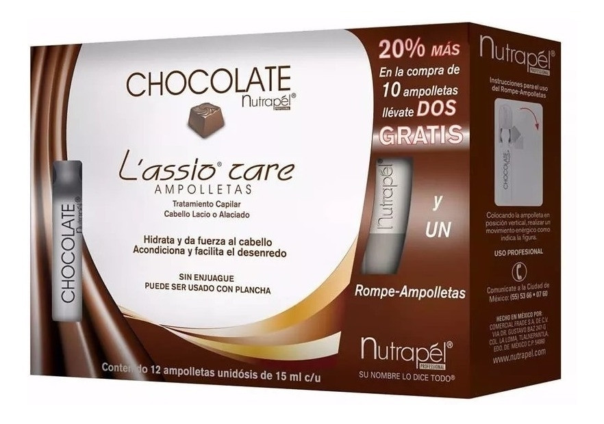 NUTRAPEL L'ASSIO CARE  TRATAMIENTO CAPILAR AMPULA 15 ML INDIVIDUAL