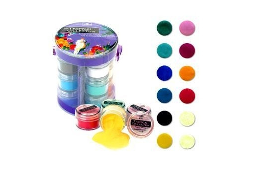 INM ACRYLIC POWDER TROPICAL COLLECTION KIT PK/12