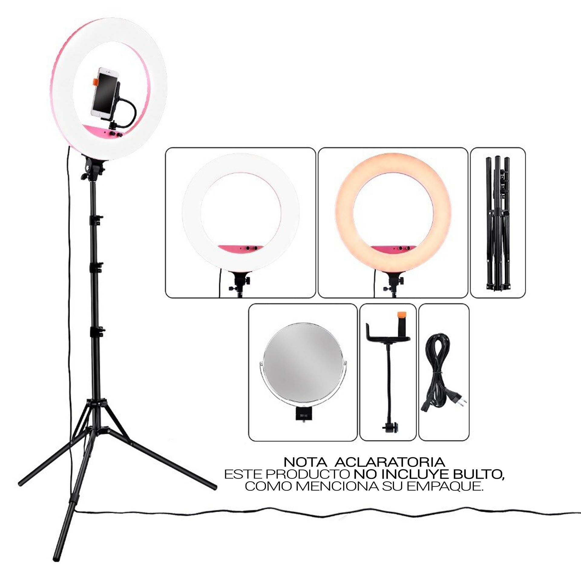 LAMPARA RING LED LIGHT MAKEUP WITH STAND