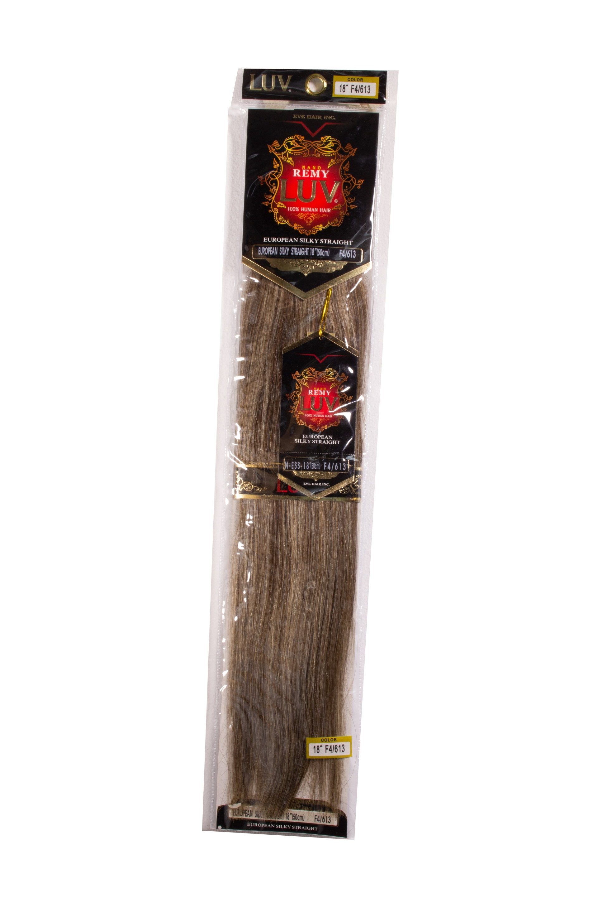 NANO REMI LUV 100% HUMAN HAIR SILKY STRAIGHT N-ESS 18 #F4-613