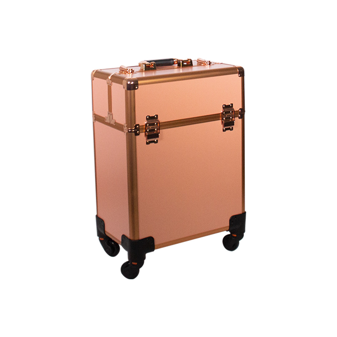 MALETA PROFESIONAL ROSE GOLD CON RUEDA
