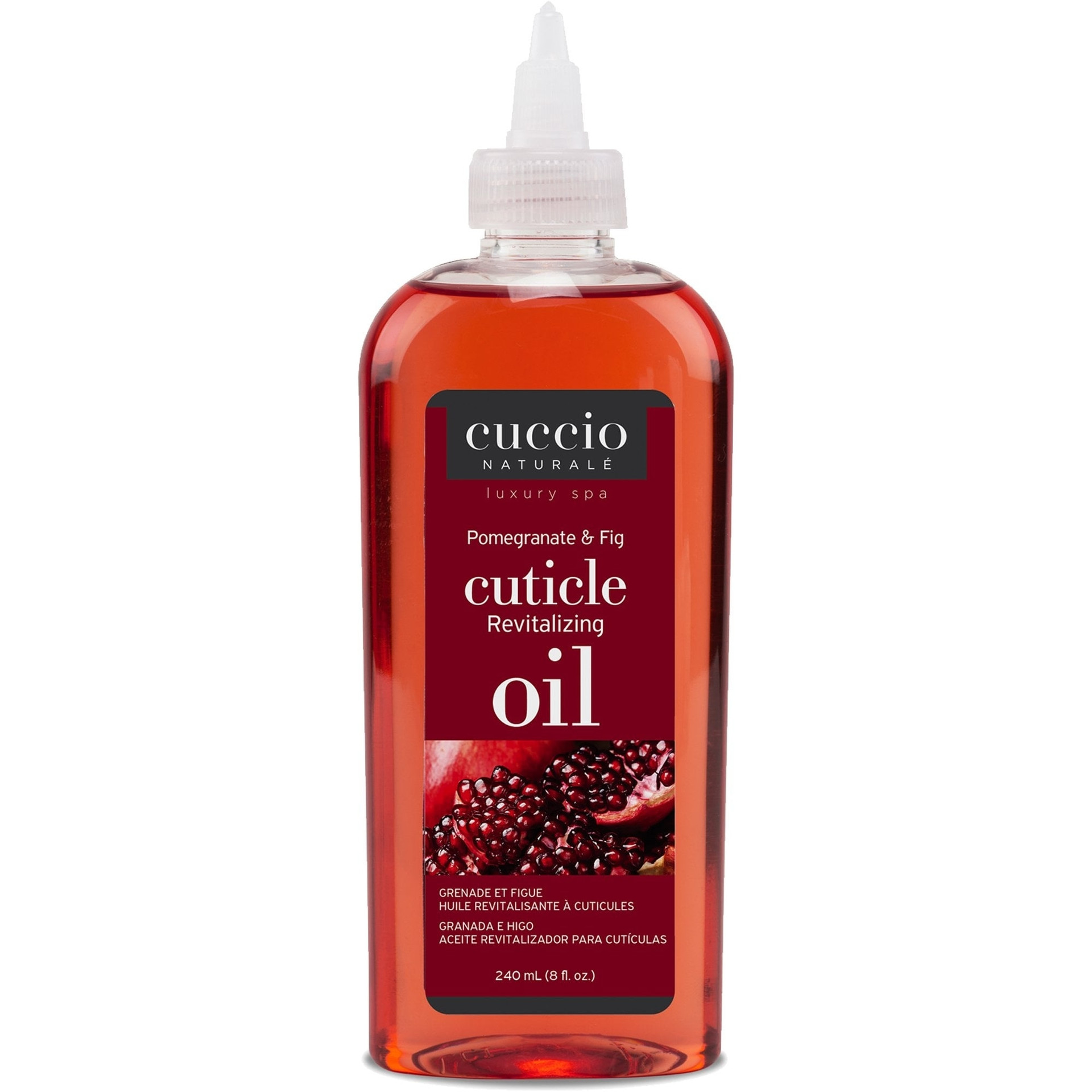 CUCCIO NATURALE LUXURY SPA CUTICLE REVITILIZING OIL POMEGRANATE & FIG 8 OZ