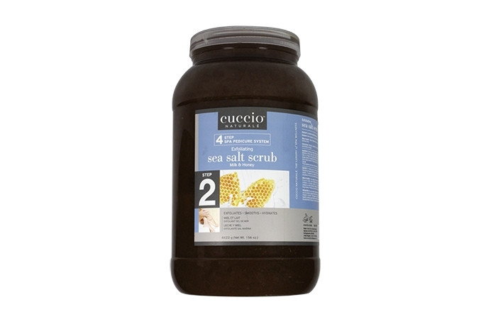 CUCCIO NATURALE EXFOLIATING SEA SALT SCRUB MILK & HONEY STEP#2  GALON