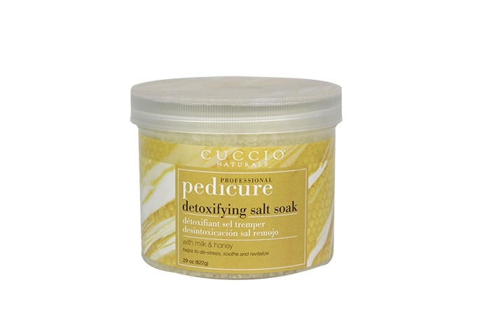 CUCCIO NATURALE PEDICURE PROFESSIONAL DETOXIFYING SALT SOAK WITH MILK & HONEY 29 OZ
