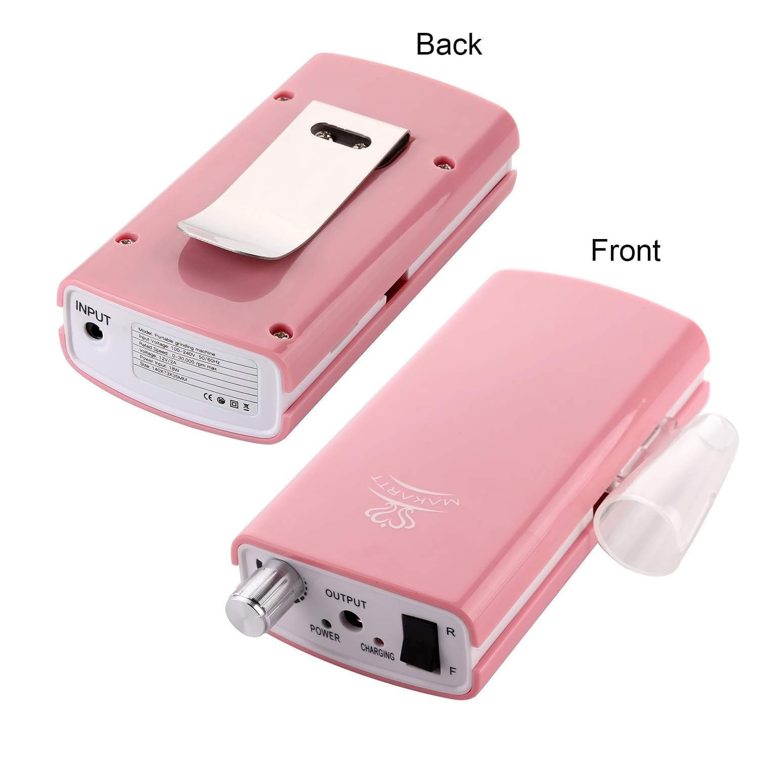 MAQUINA UÑAS RECARGABLE ROSA