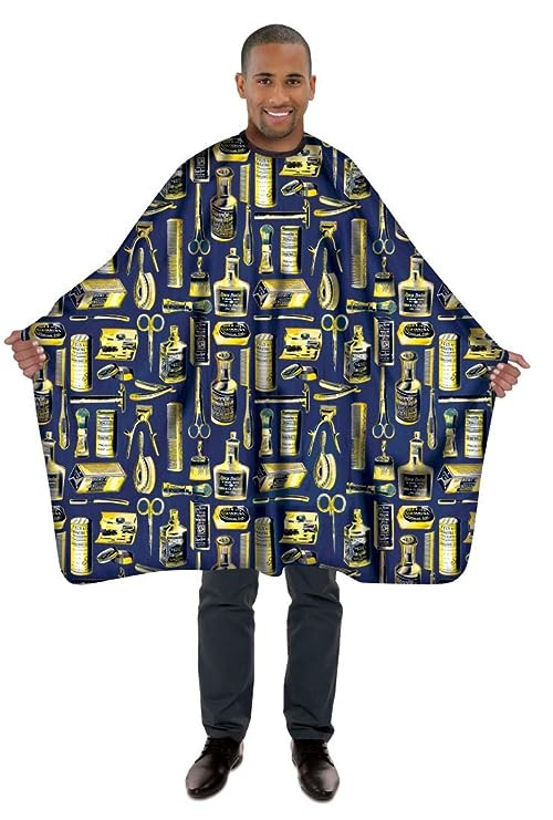 BETTY DAIN CREATIONS BARBER APPAREAL LIMITED EDITION VINTAGE GOLD STYLING CAPE #188-G/BLE