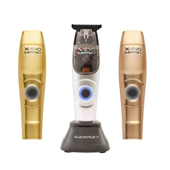 GAMMA+ X-EVO MAGNETIC TRIMMER . EL MOTOR ALCANZA 10,000 GOLPES POR MINUTO. TIEMPO DE FUNCIONAMIENTO INALÁMBRICO DE 120 MINUTOS Y CARGA MINI USB.