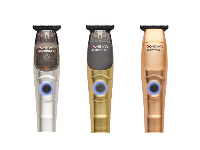 GAMMA+ X-EVO MAGNETIC TRIMMER . EL MOTOR ALCANZA 10,000 GOLPES POR MINUTO. TIEMPO DE FUNCIONAMIENTO INALÁMBRICO DE 120 MINUTOS Y CARGA MINI USB.