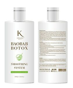 KRAZE BEAUTY BAOBAB BTOX SMOOTHING SYSTEM TREATMENT 33.8OZ