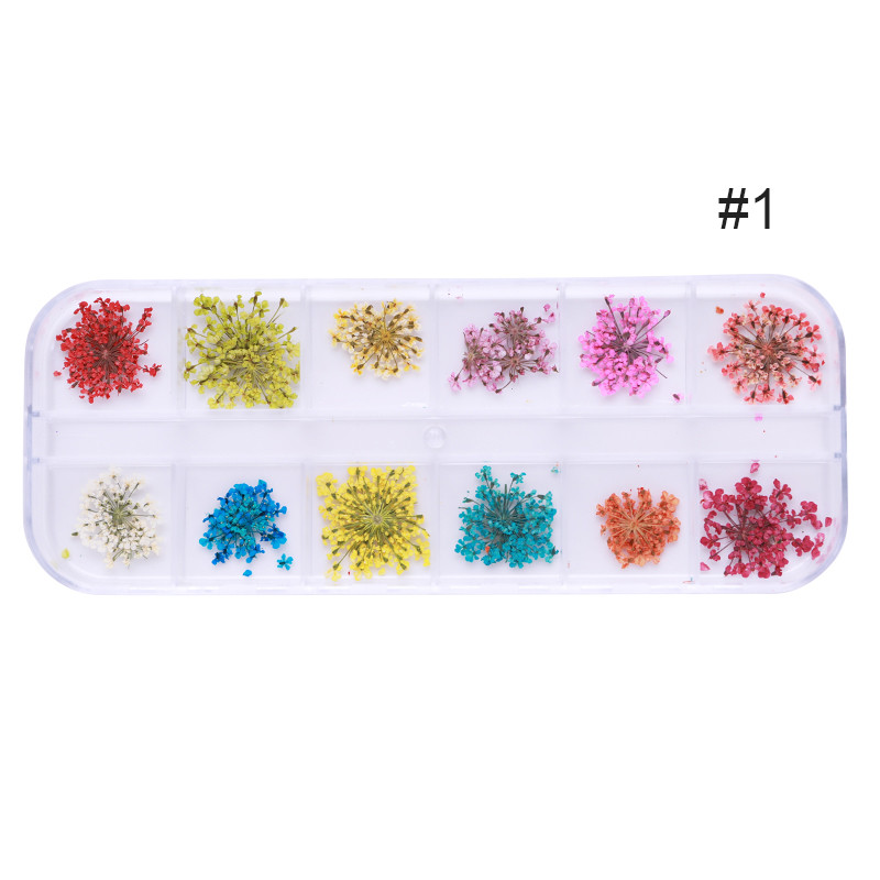 BORN PRETTY 3D DRY FLOWERS NAILS ART DECORATION #1