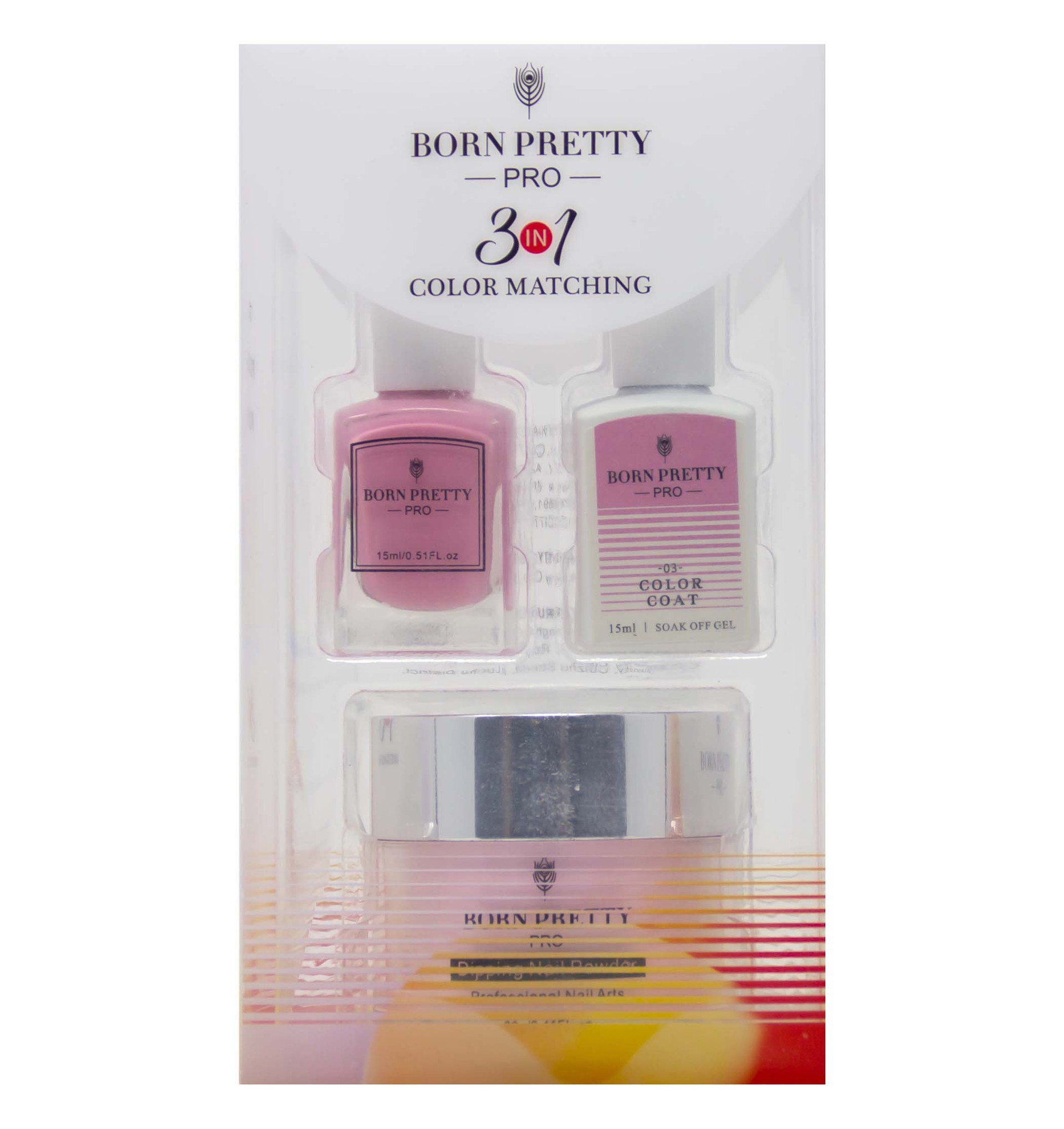 BORN PRETTY 3 IN 1 COLOR MATCHED SET #3