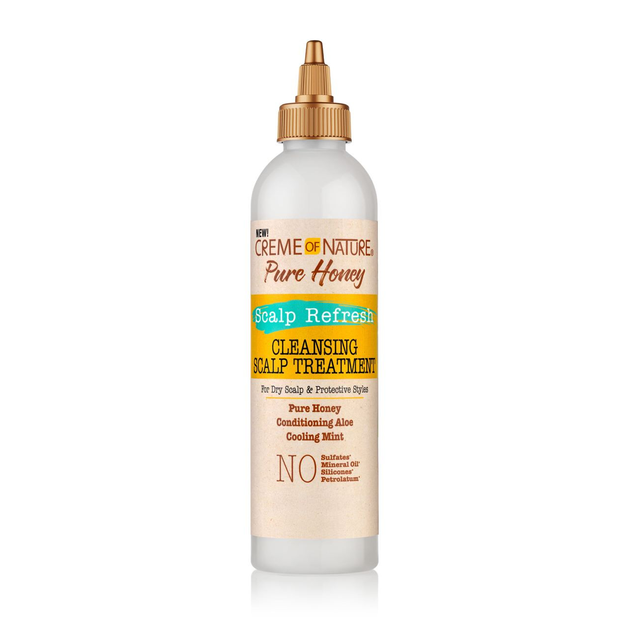 CREAME OF NATURE PURE HONEY SCALP REFRESH CLEASING SCALP TREATMENT