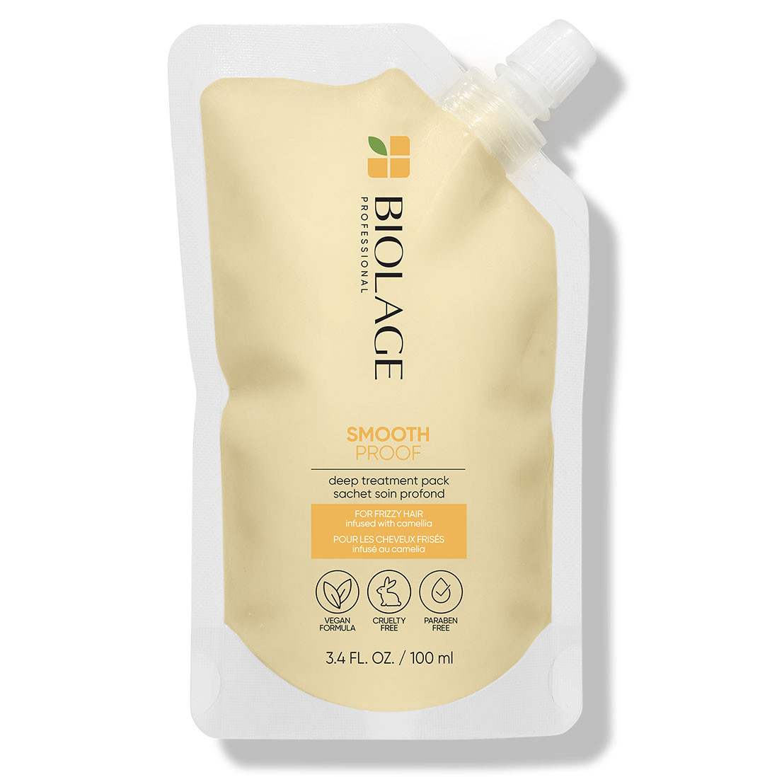 BIOLAGE SMOOTH PROOF DEEP TREATMENT PACK HAIR  MASK FOR FIZZY HAIR 100 ML