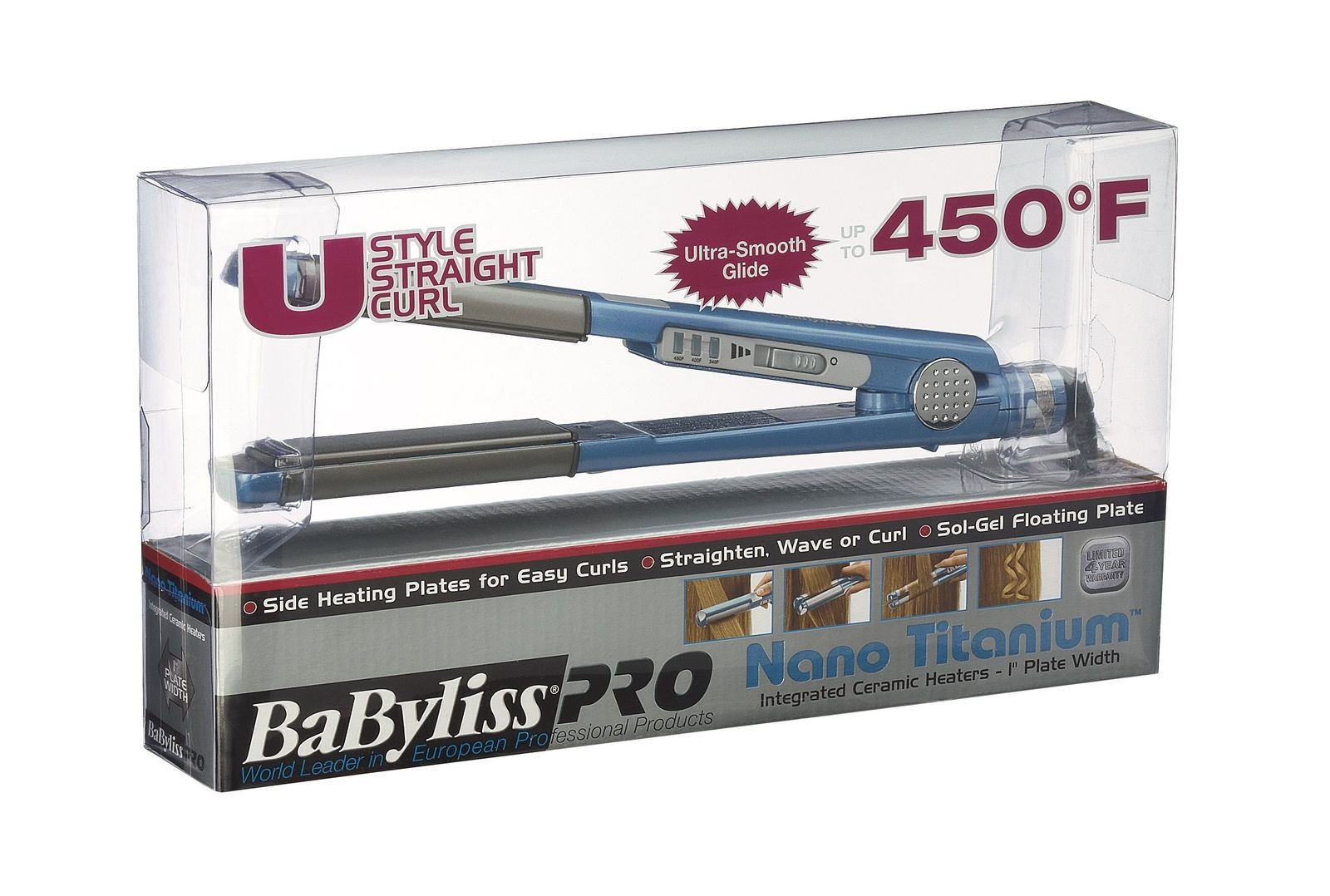 PLANCHA BABYLISS PRO #BABNT2071 NANO TITANIUM U STYLE